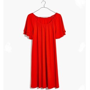 Madewell Texture & Thread Tiered-Sleeve Dress